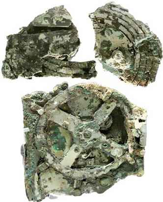 Larger fragments of the Antikythrea Mechanism.