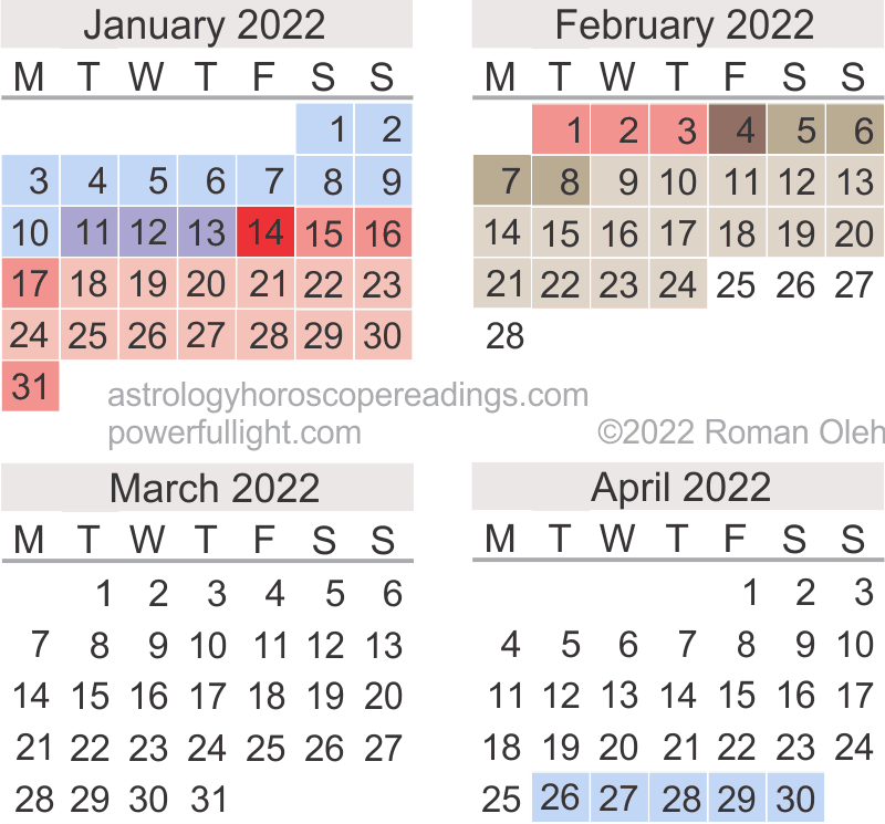 Mercury Retrograde Calendar 2022 2021 Mercury Retrograde Calendar